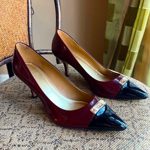 Coach Patent Leather Buckle Heels